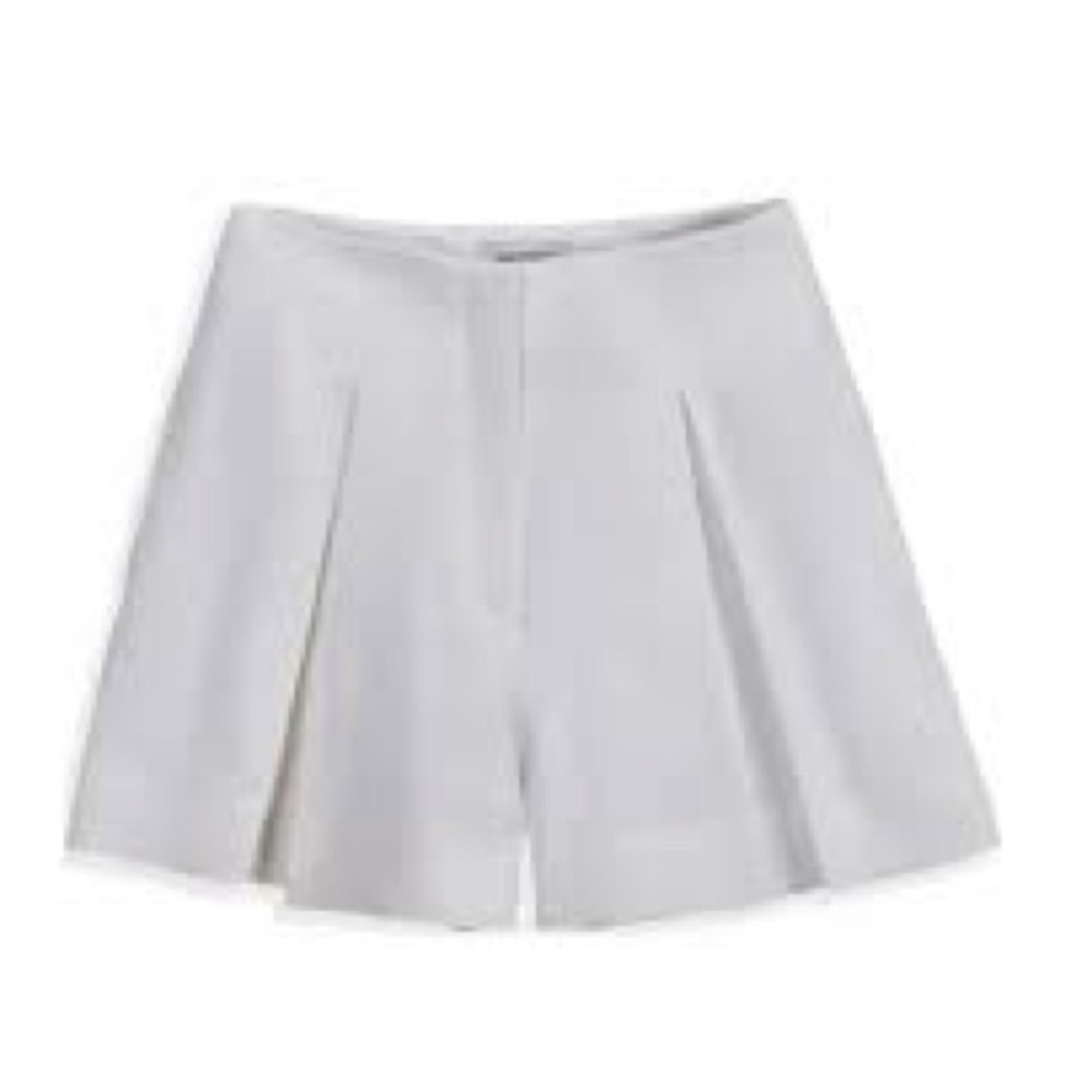 NEW Club Monaco Skorts Pleated Womens 12 XL Shorts Skirt White Cream Summer Vaca